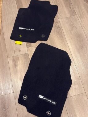 Lexus carpet floor mats L & R Sport NX F Black set of 2 NEW
